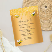 Bumble bijen mammie om glitter baby shower te word briefkaart