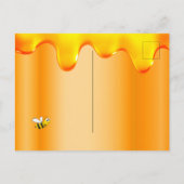 Bumble bijen mammie om honing baby shower te bemac briefkaart (Achterkant)