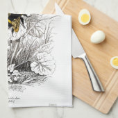 Bumble bijen theedoek (Quarter Fold)