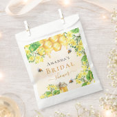 Bumble bijen vrijgezellenfeest honinggele floralen bedankzakje (Geknipt)