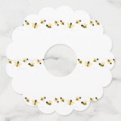 Bumble bijen wijnglaslabel (Voorkant)