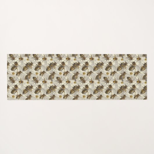 Bumble bijen yogamat (Achterkant (horizontaal))