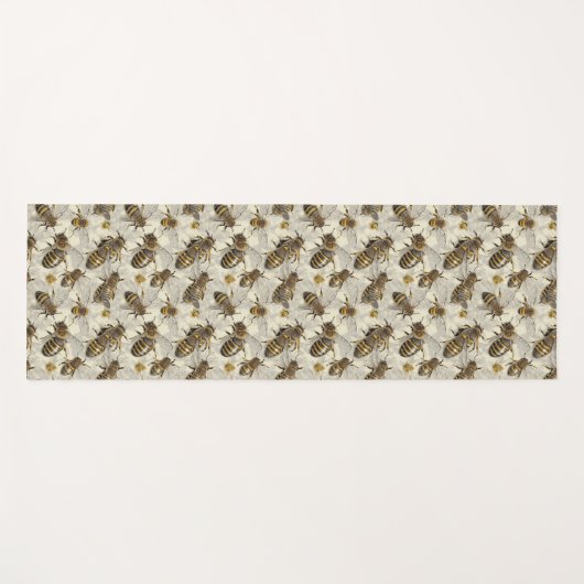 Bumble bijen yogamat (Voorkant (horizontaal))
