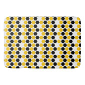 Bumble Black Yellow Geometric Hexagram Hex Patroon Badmat (Voorkant)