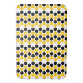 Bumble Black Yellow Geometric Hexagram Hex Patroon Badmat (Voorkant Verticaal)