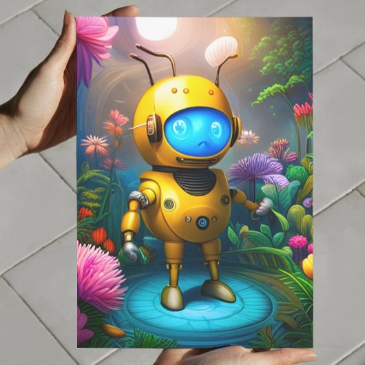 Bumble de robot | Digitaal Kunst Poster