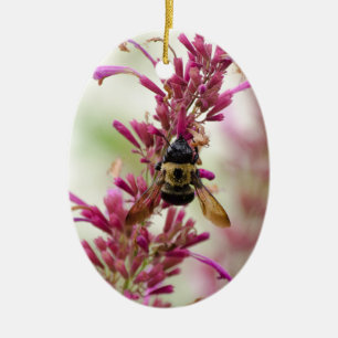 Bumble en Magenta Keramisch Ornament