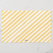 Bumble honey bee baby shower advies wenskaart briefpapier (Achterkant)