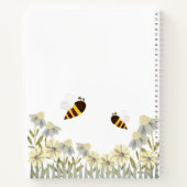 Bumble/Honey Bee Baby shower White Guest Book Notitieboek (Achterkant)