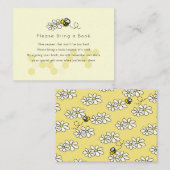 Bumble / Honey Bee Daisy Neem alsjeblieft een boek Informatiekaartje (Voorkant / Achterkant)