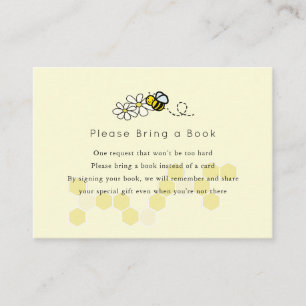 Bumble / Honey Bee Daisy Neem alsjeblieft een boek Informatiekaartje