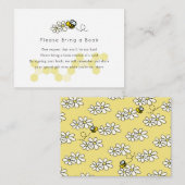 Bumble / Honey Bee Daisy White Neem een boek mee Informatiekaartje (Voorkant / Achterkant)