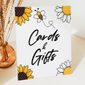 Bumble Honey Bee Kaarten en Geschenken Tafel Party Reclamebord Met Voetstuk