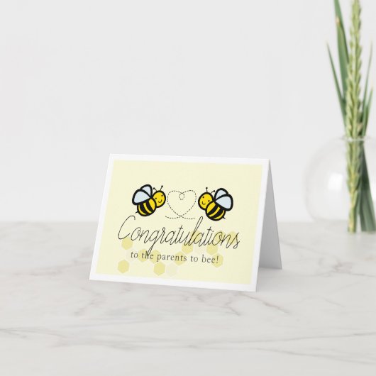 Bumble/Honey Bee Parents Gefeliciteerd Kaart (Voorkant)