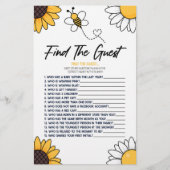 Bumble Honey Bee Vind het gast Baby shower spel Briefpapier (Voorkant)