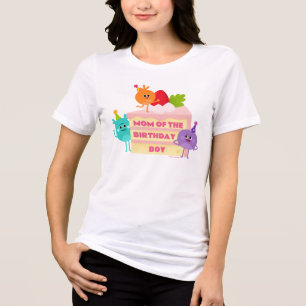 Bumble Nums Cake - Mama van de Verjaardagsjongen Tri-Blend Shirt