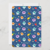 Bumble Nums Space Verjaardag Kaart (Achterkant)