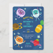 Bumble Nums Space Verjaardag Kaart (Voorkant)