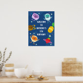 Bumble Nums Space Verjaardag Welkom Poster (Keuken)