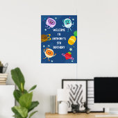 Bumble Nums Space Verjaardag Welkom Poster (Thuiskantoor)