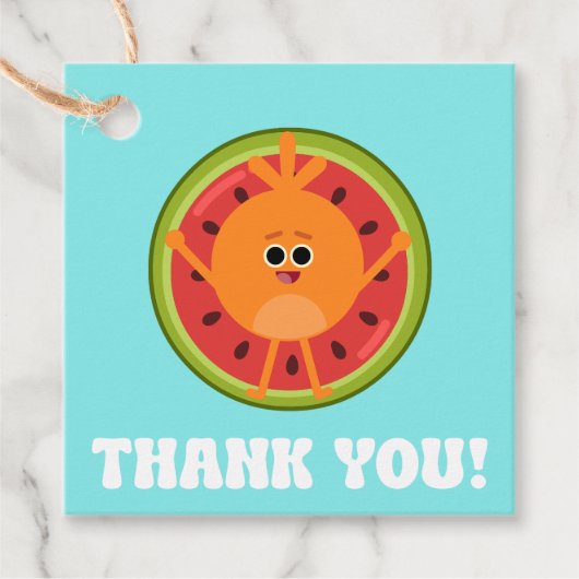 Bumble Nums Summer Birthday Bedankt Bedankjes Labels (Voorkant)