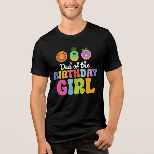 Bumble Nums Summer Birthday Dad Tri-Blend Shirt (Voorkant)