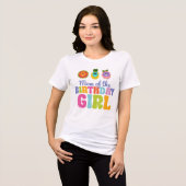 Bumble Nums Summer Birthday Mom Tri-Blend Shirt (Voorkant volledig)