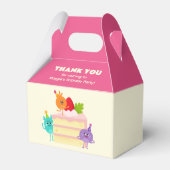 Bumble Nums Verjaardagstaart Bedankt Bedankdoosjes (Achterkant)