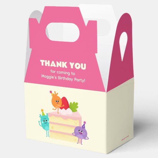 Bumble Nums Verjaardagstaart Bedankt Bedankdoosjes (Geopend)