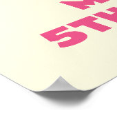 Bumble Nums Verjaardagstaart Welkom Poster (Hoek)