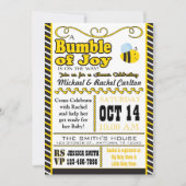 Bumble of Joy Baby shower Invitation Kaart (Voorkant)