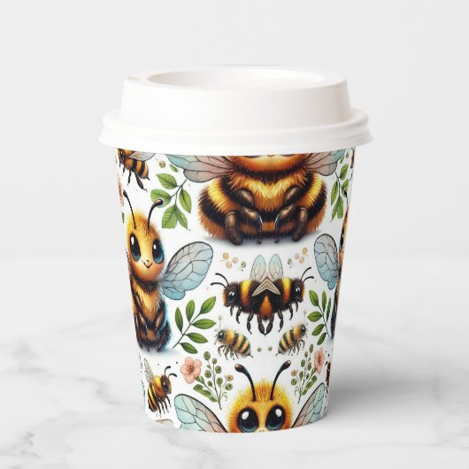 Bumble of Joy Papieren Bekers (Achterkant)