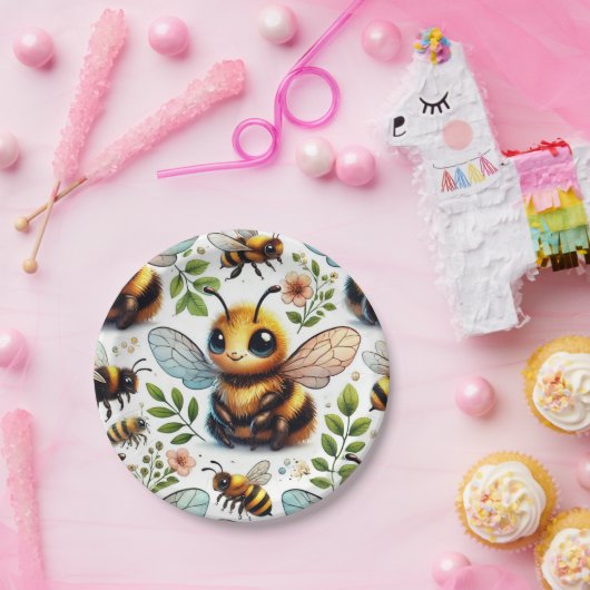 Bumble of Joy Papieren Bordje (Feest)