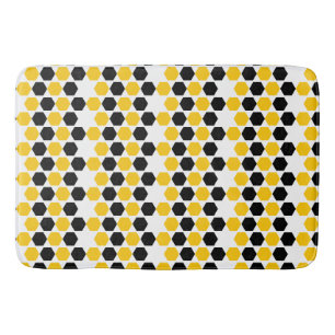 Bumble Zwarte Gele Geometrische Hexagram Hex Patro Badmat