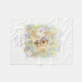 Bumblebee Baby Blanket | Nature Gift Fleece Deken (Voorkant (Horizontaal))