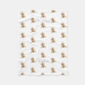 Bumblebee Baby Blanket | Whimsical Nature Nursery  Fleece Deken (Voorkant)