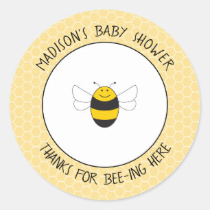Bumblebee baby shower dank je stickers voor je gun