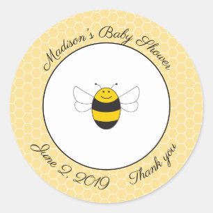Bumblebee baby shower dank je stickers voor je gun