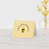 Bumblebee baby shower dank u kaart (Gele Bloem)