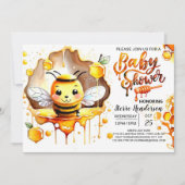 Bumblebee Baby shower Kaart (Voorkant)