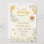 Bumblebee Baby shower Little Honey Sweet Daisy Kaart (Voorkant)