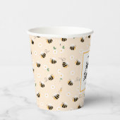 Bumblebee Baby shower Papieren Bekers (Rechts)