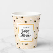 Bumblebee Baby shower Papieren Bekers (Voorkant)