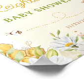 Bumblebee Baby shower van honingbijen Sprinkle Wel Poster (Hoek)