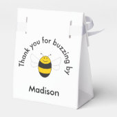 Bumblebee baby shower verjaardagscadeaus bedankdoosjes (Achterkant)