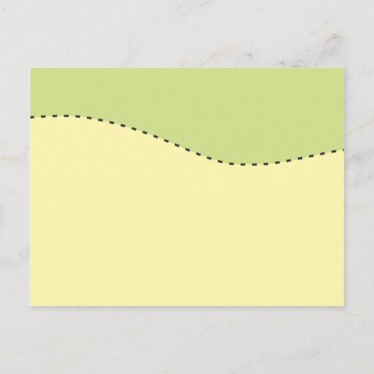 Bumblebee Baby shower Voorspellingen geel en groen Uitnodiging Briefkaart (Achterkant)