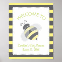 Bumblebee Baby shower Welkomstteken