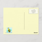 Bumblebee "Bee Happy"-Briefkaart Briefkaart (Achterkant)