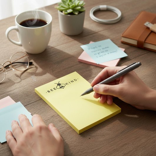 Bumblebee bijen, geel en zwart post-it® notes