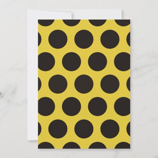 Bumblebee Birthday Party Invitation Kaart (Achterkant)